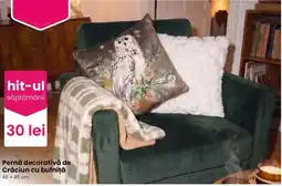 Pepco Pernă decorativă de Crăciun cu bufniță Ofertă