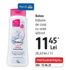DM Balea loțiune de corp cu uree Ofertă