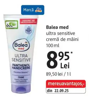 Balea med ultra sensitive cremă de mâini