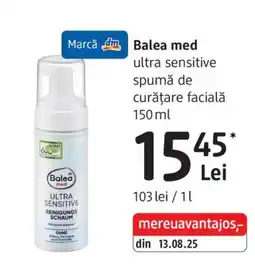 DM Balea med ultra sensitive spumă de curățare facială Ofertă