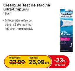Dr.Max Clearblue test de sarcină ultra-timpuriu Ofertă