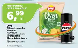 La Doi Pasi Lay's chipsuri rumente în cuptor + Pepsi zero Ofertă