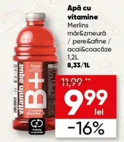 PROFI Merlins apă cu vitamine măr&zmeură / pere&afine / acai&coacăze Ofertă
