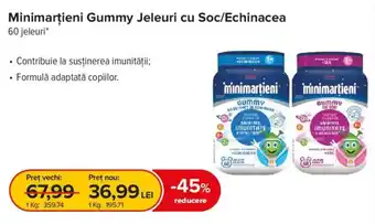 Minimartieni Gummy Jeleuri cu Soc/Echinacea