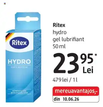 Ritex hydro gel lubrifiant