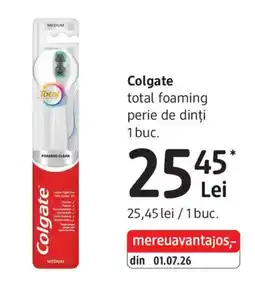 DM Colgate total foaming perie de dinți Ofertă