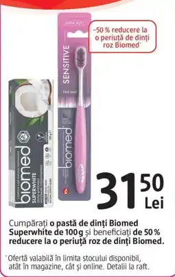 DM biomed pasta de dinți superwhite Ofertă