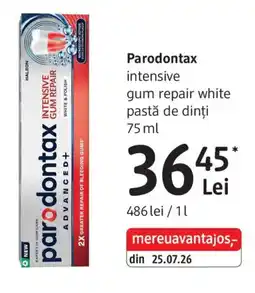 DM Parodontax intensive gum repair white Ofertă