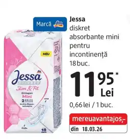 DM Jessa diskret absorbante mini pentru incontinență Ofertă