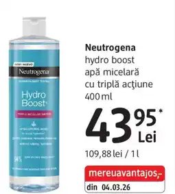 DM Neutrogena hydro boost apă micelară Ofertă