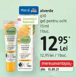 DM alverde q10 gel pentru ochi Ofertă
