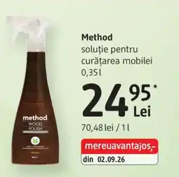 DM Method soluție pentru curățarea mobilei Ofertă