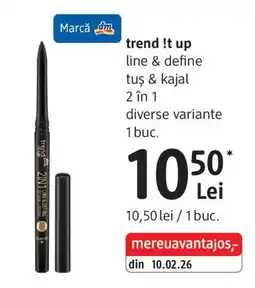 DM Trend !t up line & define tuș & kajal 2 in 1 Ofertă