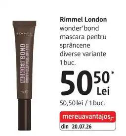 DM Rimmel London wonder'bond mascara Ofertă