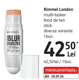 DM Rimmel London multi-tasker fond de ten stick Ofertă