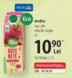 DM Dmbio suc de sfeclă roșie Ofertă