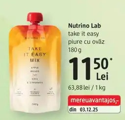 DM Nutrino Lab take it easy piure cu ovaz Ofertă