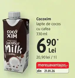 DM CocoXim lapte de cocos cu cafea Ofertă