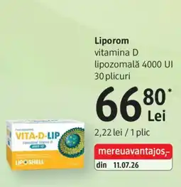 DM Liporom vitamina D lipozomală 4000 UI Ofertă