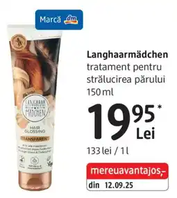 DM Langhaarmädchen tratament pentru strălucirea părului Ofertă