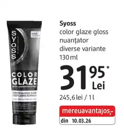 DM Syoss color glaze gloss Ofertă