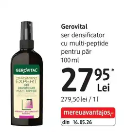 DM Gerovital ser densificator cu multi-peptide pentru păr Ofertă