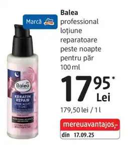 DM Balea professional loțiune reparatoare peste noapte Ofertă