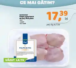 La Doi Pasi Metrochef pulpe superioare de pui fără piele Ofertă