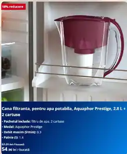 Dedeman Cana filtranta, pentru apa potabila, Aquaphor Prestige Ofertă