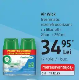 DM Air Wick freshmatic rezervă odorizant cu liliac alb Ofertă