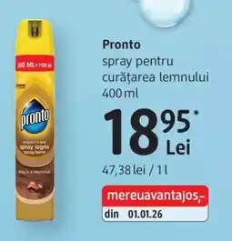 DM Pronto spray pentru curățarea lemnului Ofertă
