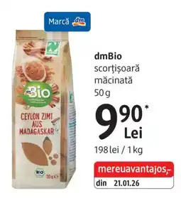 DM dmBio scorțișoară măcinată Ofertă