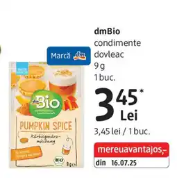 DM dmBio condimente dovleac Ofertă