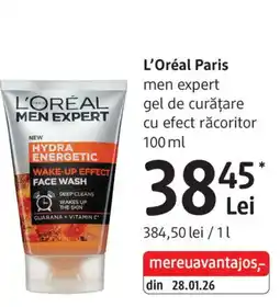 DM L'oreal men expert gel de curățare cu efect răcoritor Ofertă
