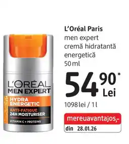 DM L'oreal men expert cremă hidratantă energetică Ofertă