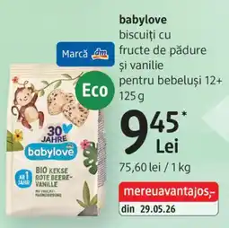 DM babylove biscuiti cu fructe de padure si vanilie Ofertă