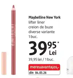 DM Maybelline New York lifter liner Ofertă