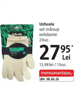 DM Ushuaia set mănuși exfoliante Ofertă