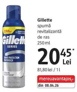 DM Gillette spumă revitalizantă de ras Ofertă