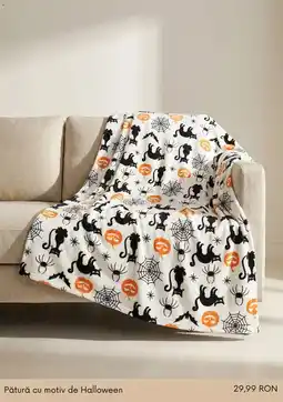 Sinsay Pătură cu motiv de Halloween Ofertă