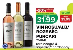 Diana Supermarket Purcari vin roșu/alb/roze sec Ofertă