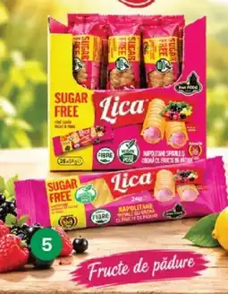 Diana Supermarket Lica napolitane spirale cu cremă de fructe de pădure Ofertă