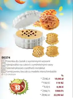 BetterStyle Formă pentru biscuiți cu modele interschimbabile Ofertă