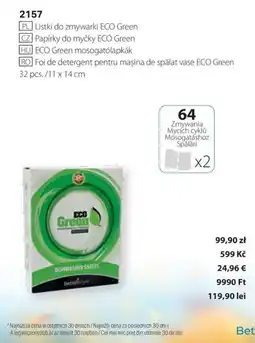 BetterStyle Foi de detergent pentru maşina de spălat vase ECO Green Ofertă