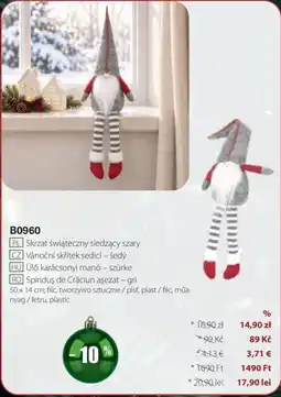 BetterStyle Spiriduş de Crăciun aşezat – gri Ofertă