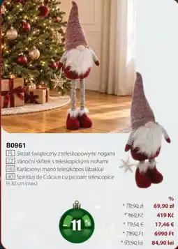 BetterStyle Spiridus de Crăciun cu picioare telescopice Ofertă