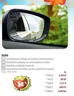 BetterStyle Autocolante hidrofoabe pentru oglinda de mașină Ofertă