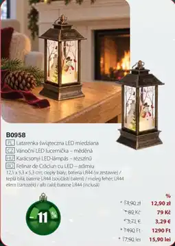 BetterStyle Felinar de Crăciun cu LED – arămiu Ofertă