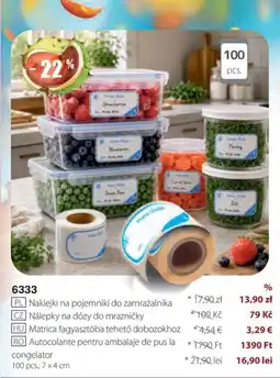 BetterStyle Autocolante pentru ambalaje de pus la congelator Ofertă