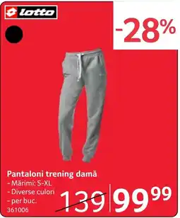 Selgros Lotto pantaloni trening damă Ofertă